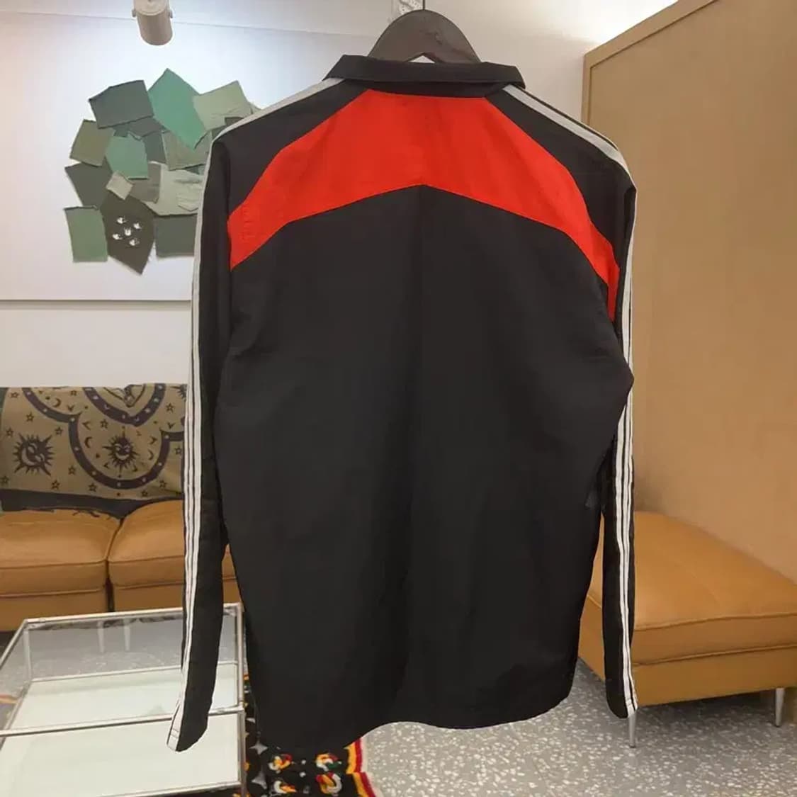 아디다스 Y2K 레트로 네온오렌지 배색 바람막이 자켓 95 C08051 상품이미지4