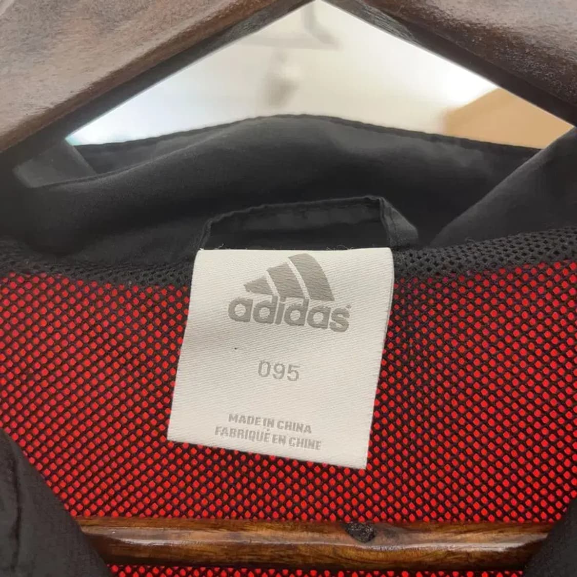 아디다스 Y2K 레트로 네온오렌지 배색 바람막이 자켓 95 C08051 상품이미지5