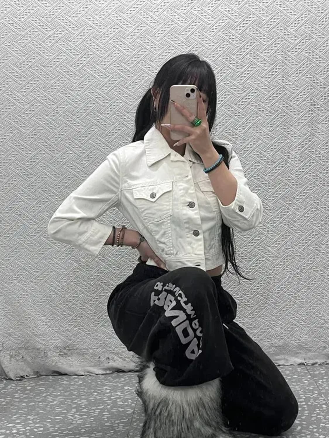 리바이스 레트로 빈티지 화이트 크롭 청자켓 95 C08059 상품이미지2