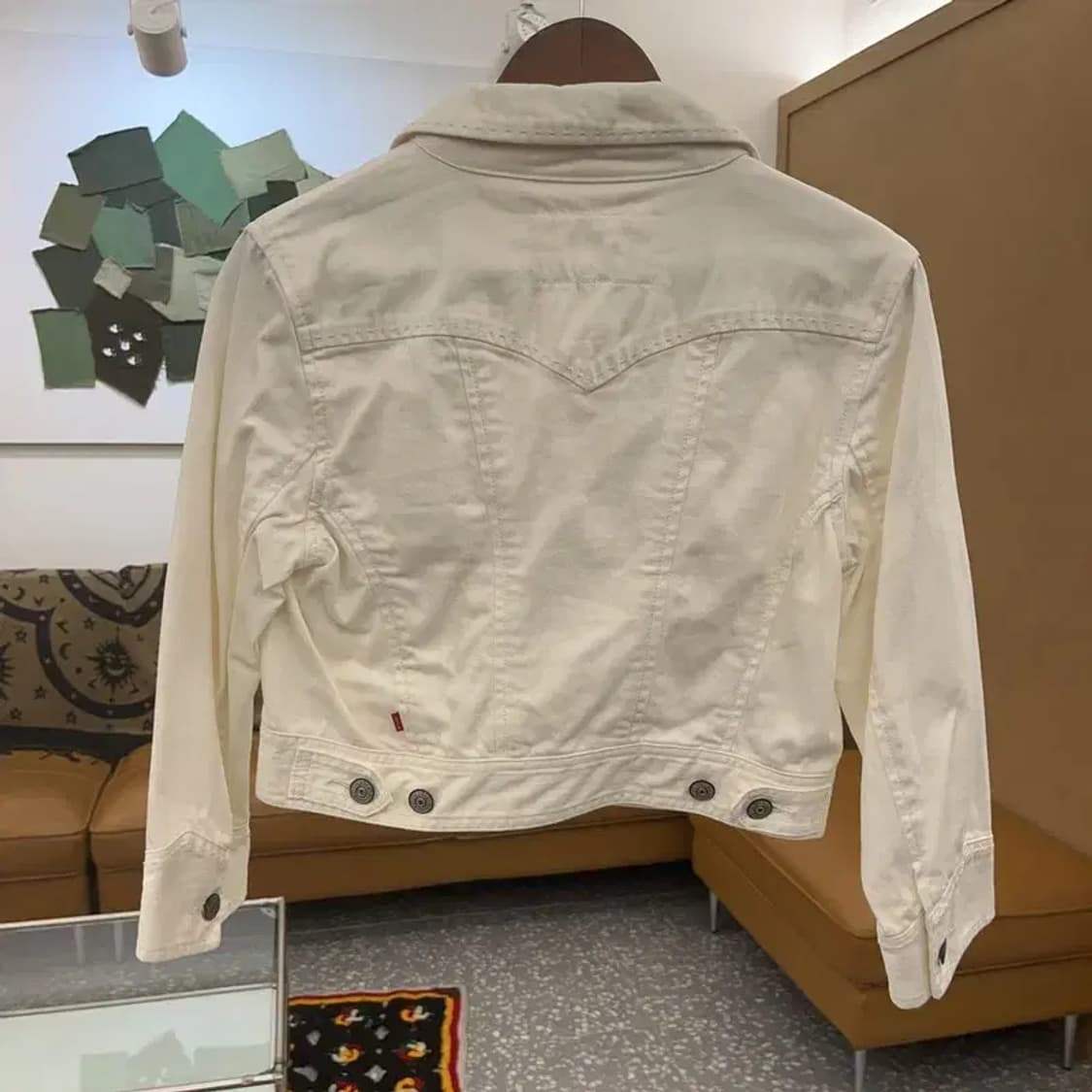 리바이스 레트로 빈티지 화이트 크롭 청자켓 95 C08059 상품이미지4