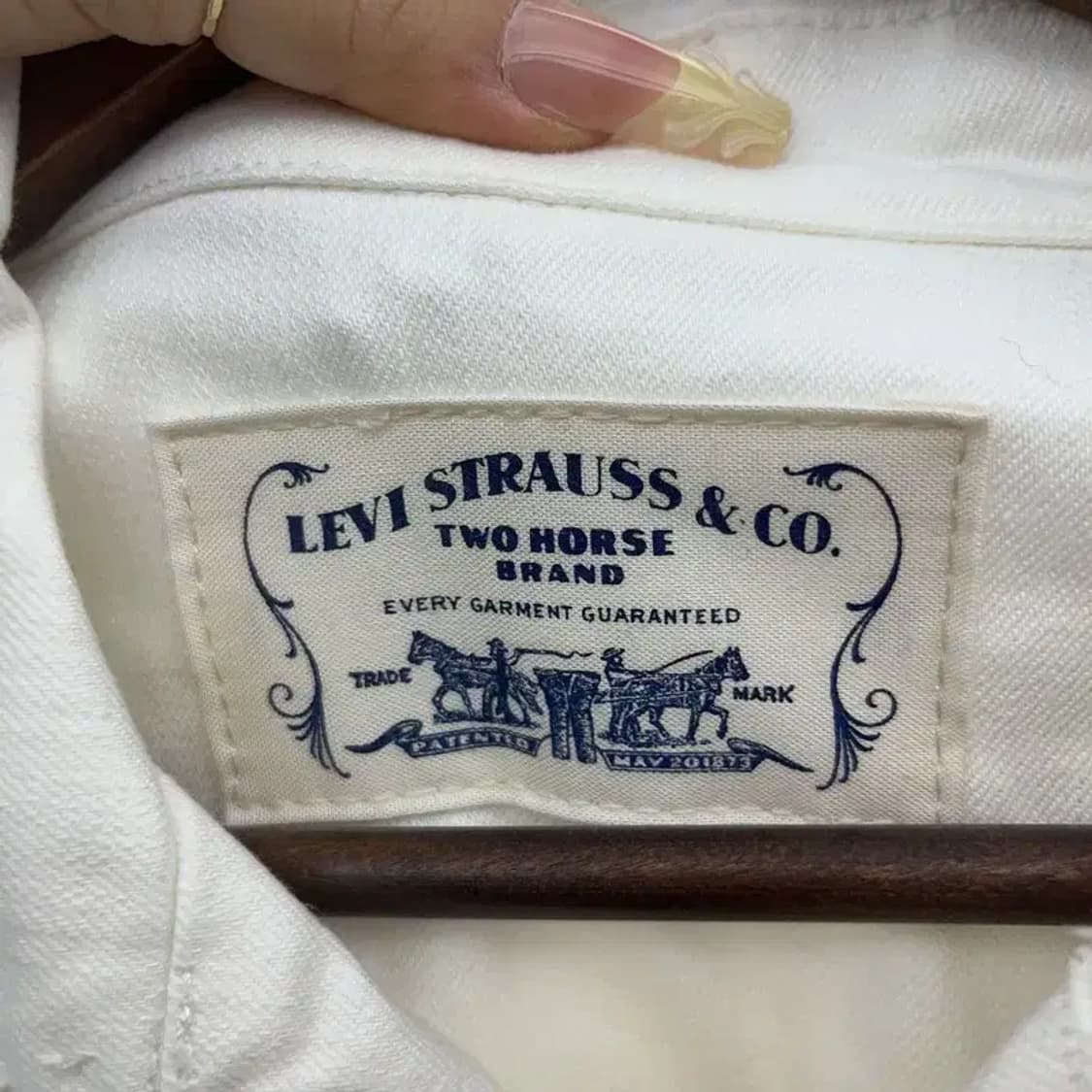 리바이스 레트로 빈티지 화이트 크롭 청자켓 95 C08059 상품이미지5