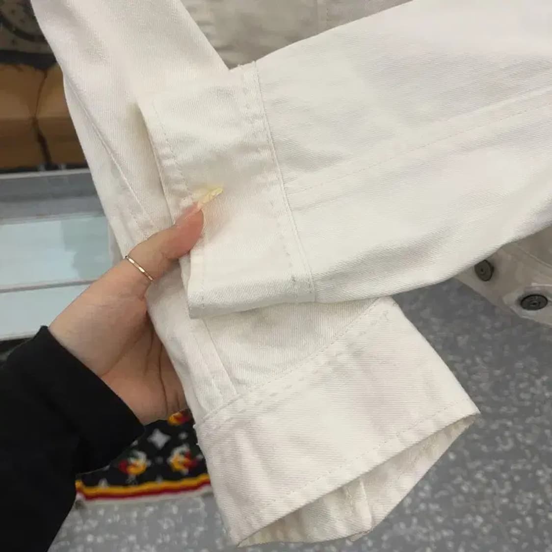 리바이스 레트로 빈티지 화이트 크롭 청자켓 95 C08059 상품이미지7