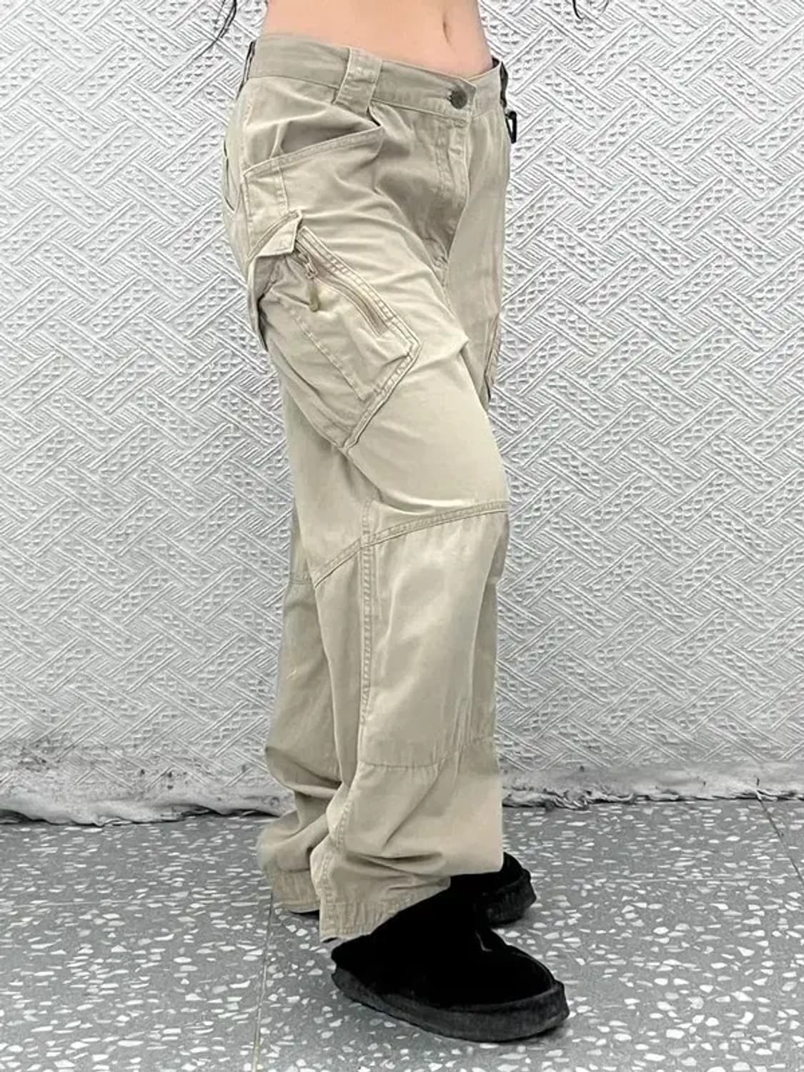 빈티지 아메카지 그런지 베이지 카고팬츠 XL C08072 상품이미지2