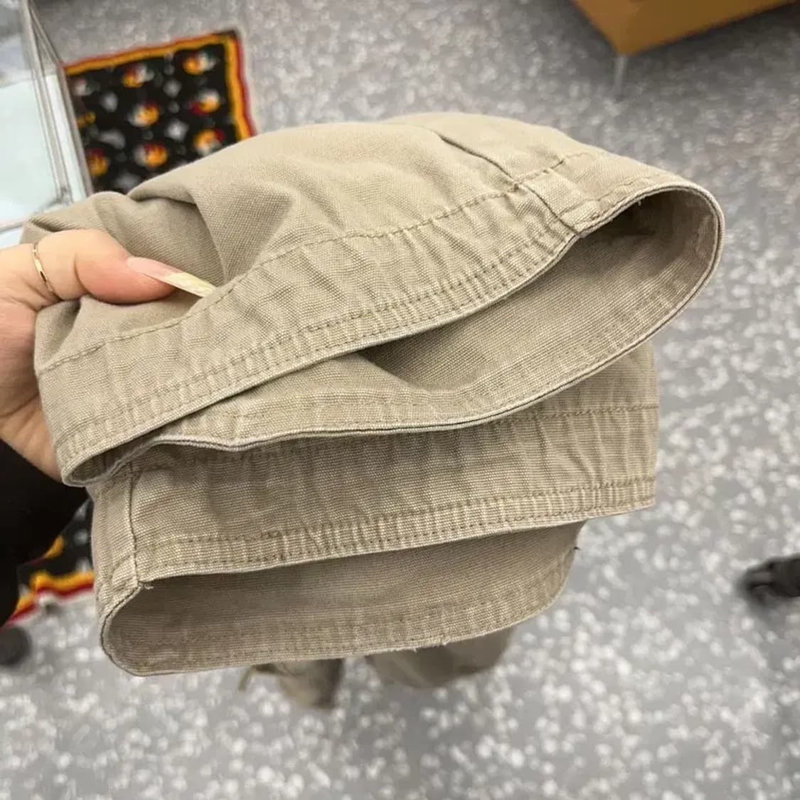 빈티지 아메카지 그런지 베이지 카고팬츠 XL C08072 상품이미지7