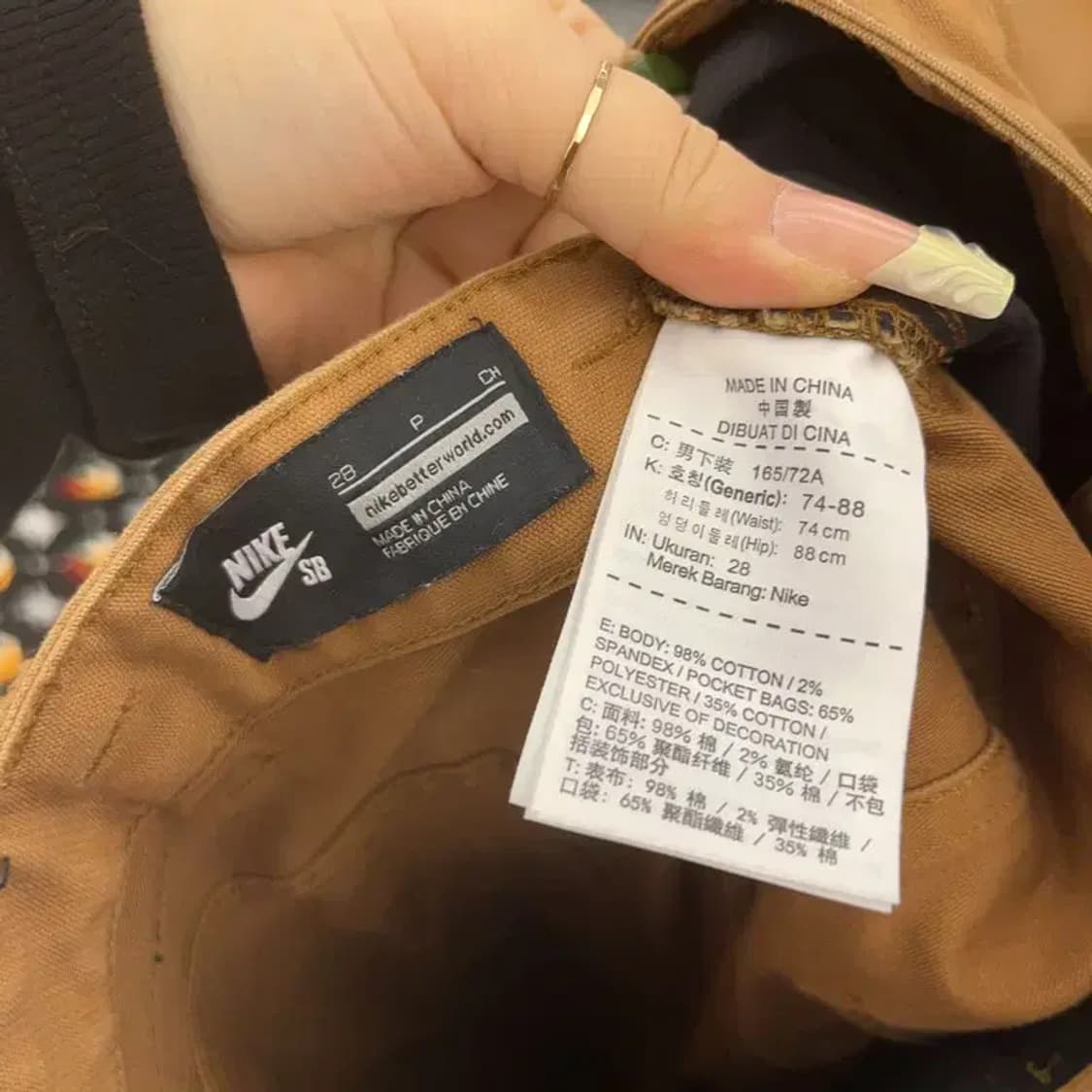 나이키 SB 캐주얼 빈티지 코튼팬츠 면바지 28인치 C08073 상품이미지6