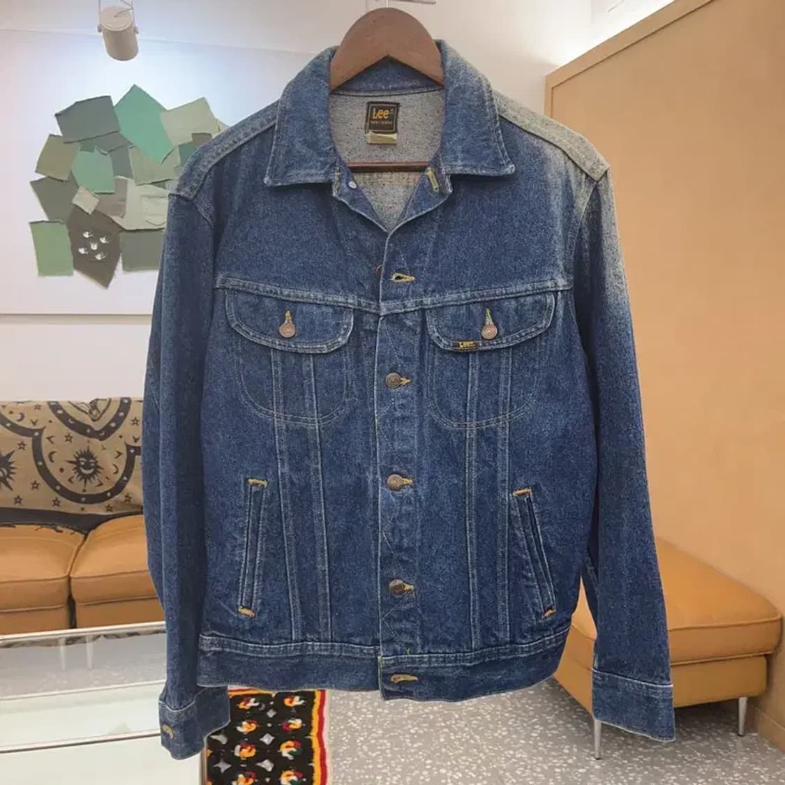 LEE 빈티지무드 데미지 워싱 데님 자켓 M C08054 상품이미지3