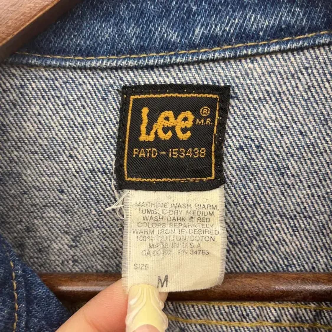 LEE 빈티지무드 데미지 워싱 데님 자켓 M C08054 상품이미지5