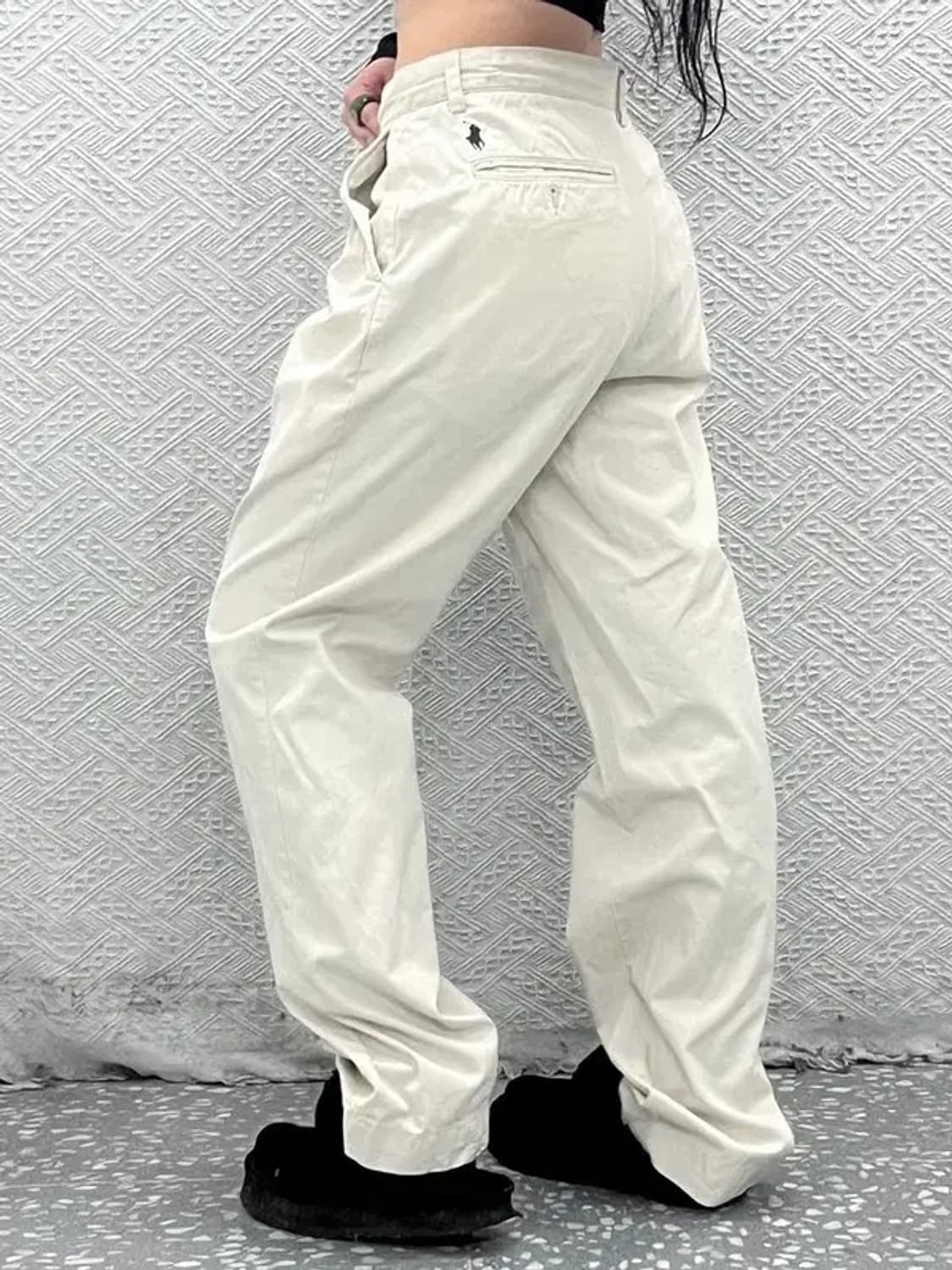 폴로 랄프로렌 빈티지 캐주얼 크림화이트 치노팬츠 32인치 C08074 상품이미지1