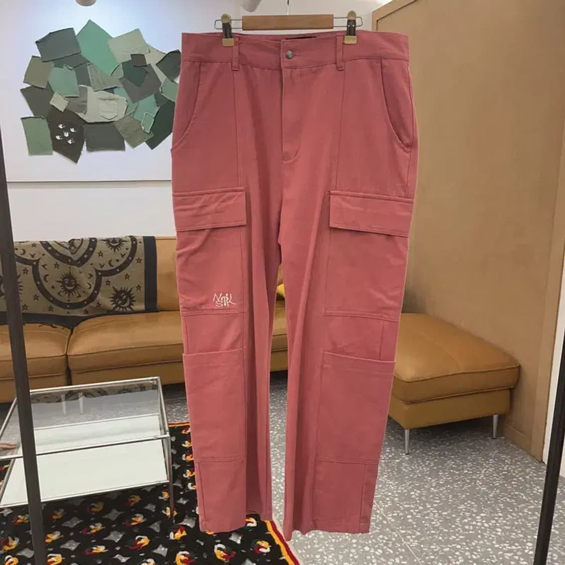 네스티킥 빈티지 스트릿 Y2K 핑크코랄 카고팬츠 L C08075 상품이미지3