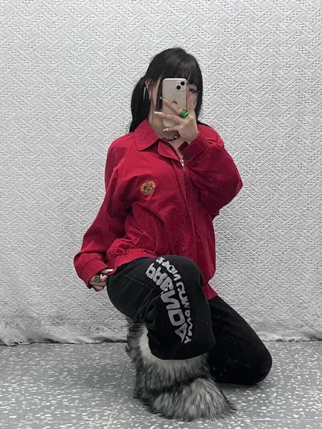 버버리 빈티지 유니크 월계수 자수패치 블루종 자켓 100 C08058 상품이미지2