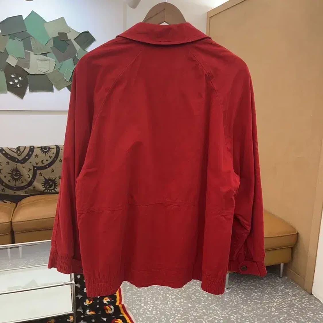 버버리 빈티지 유니크 월계수 자수패치 블루종 자켓 100 C08058 상품이미지4