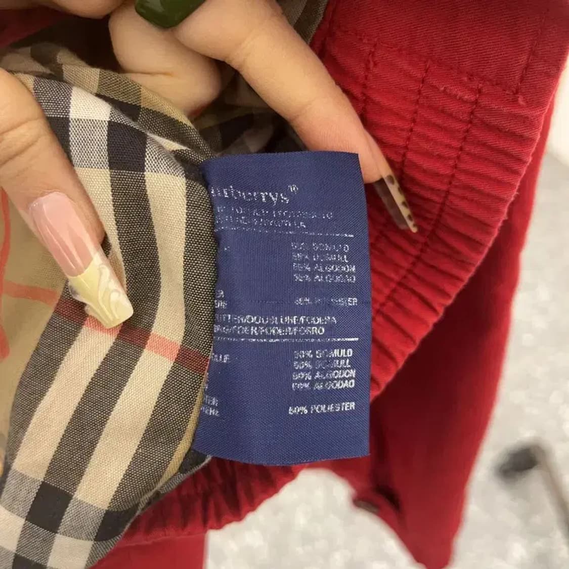 버버리 빈티지 유니크 월계수 자수패치 블루종 자켓 100 C08058 상품이미지6