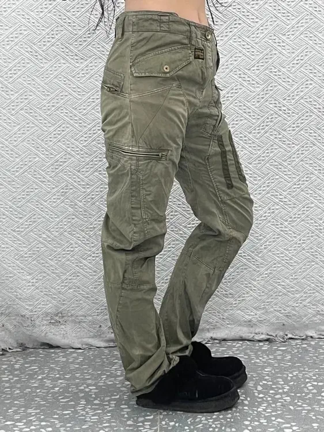 지스타 로우 아메카지 스트릿 말차카키 카고팬츠 29인치 C08076 상품이미지1