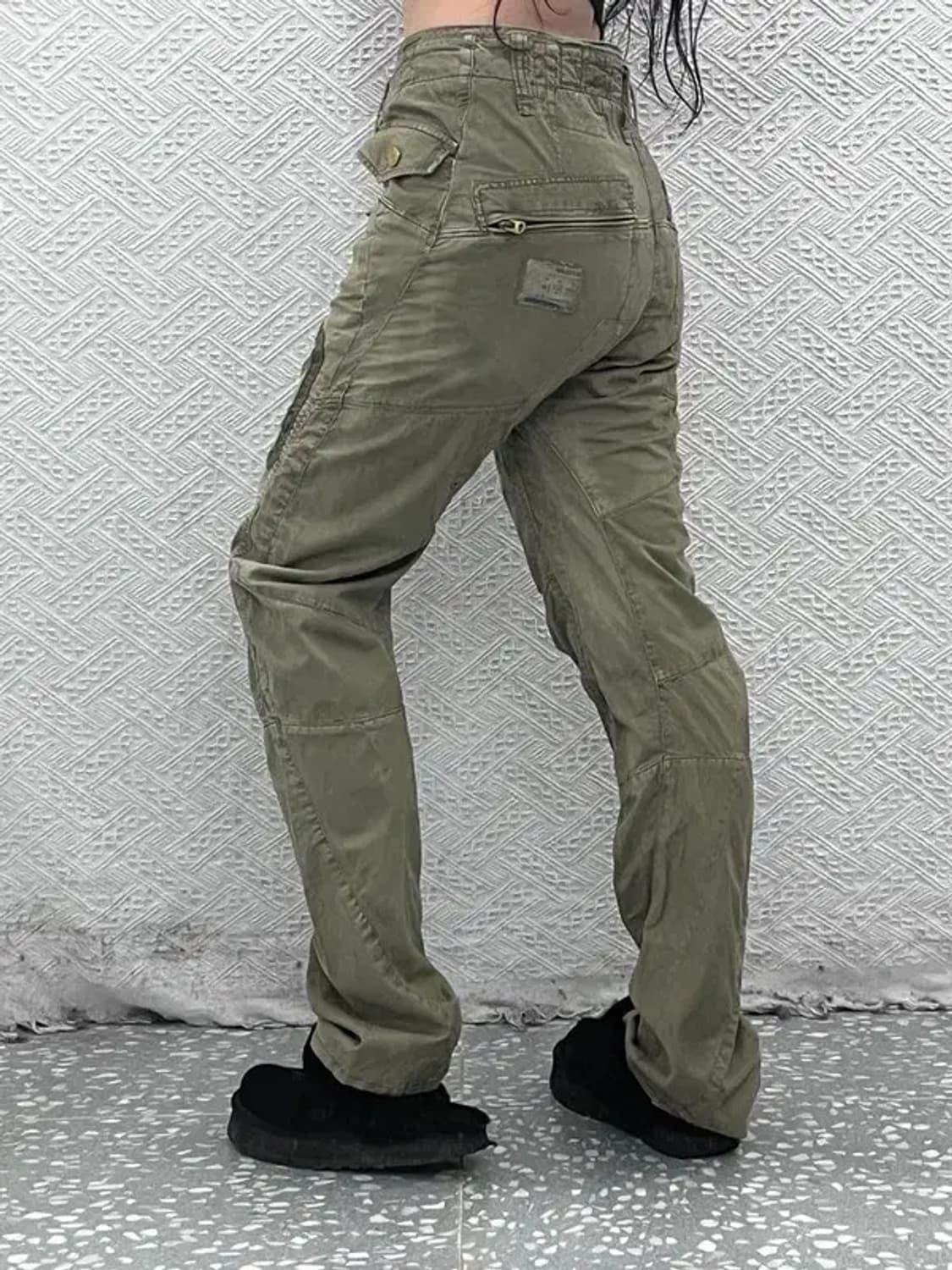 지스타 로우 아메카지 스트릿 말차카키 카고팬츠 29인치 C08076 상품이미지2