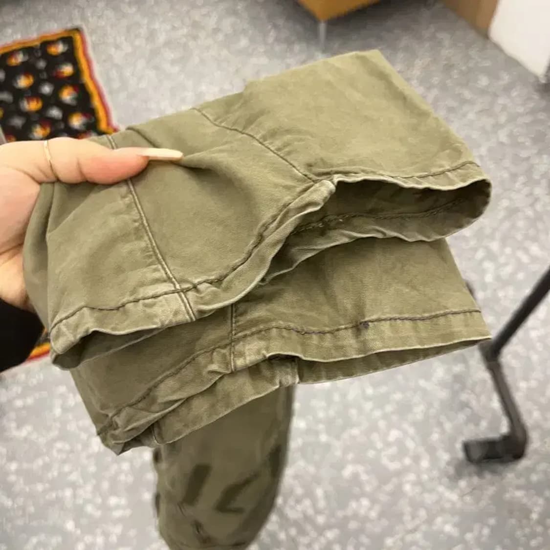 지스타 로우 아메카지 스트릿 말차카키 카고팬츠 29인치 C08076 상품이미지8