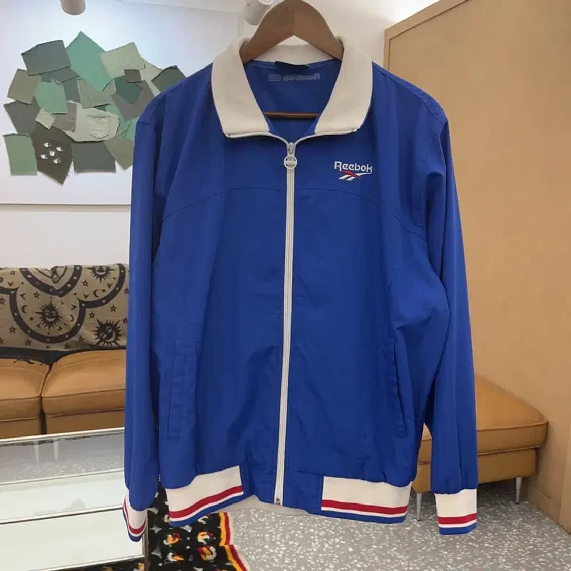 리복 올드스쿨 레트로 빈티지 바람막이 자켓 100 C08061 상품이미지3