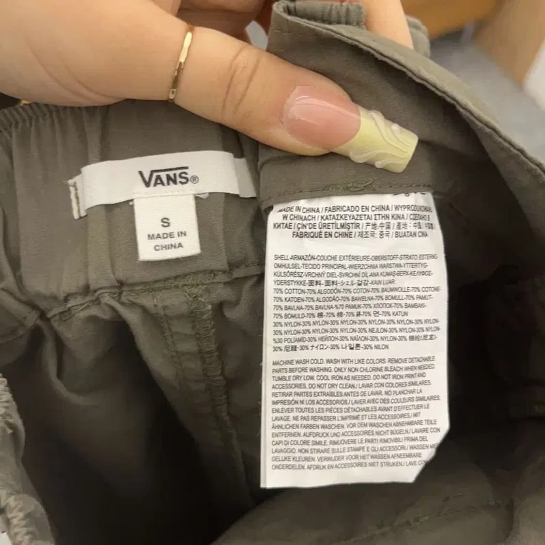 반스 올드스쿨 스트릿힙합 슬림핏 카고팬츠 S C08077 상품이미지5