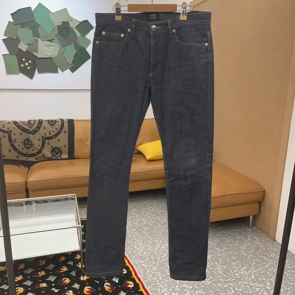 아페쎄 A.P.C 쁘띠 뉴 스탠다드 셀비지 데님팬츠 29인치 C08068 상품이미지3