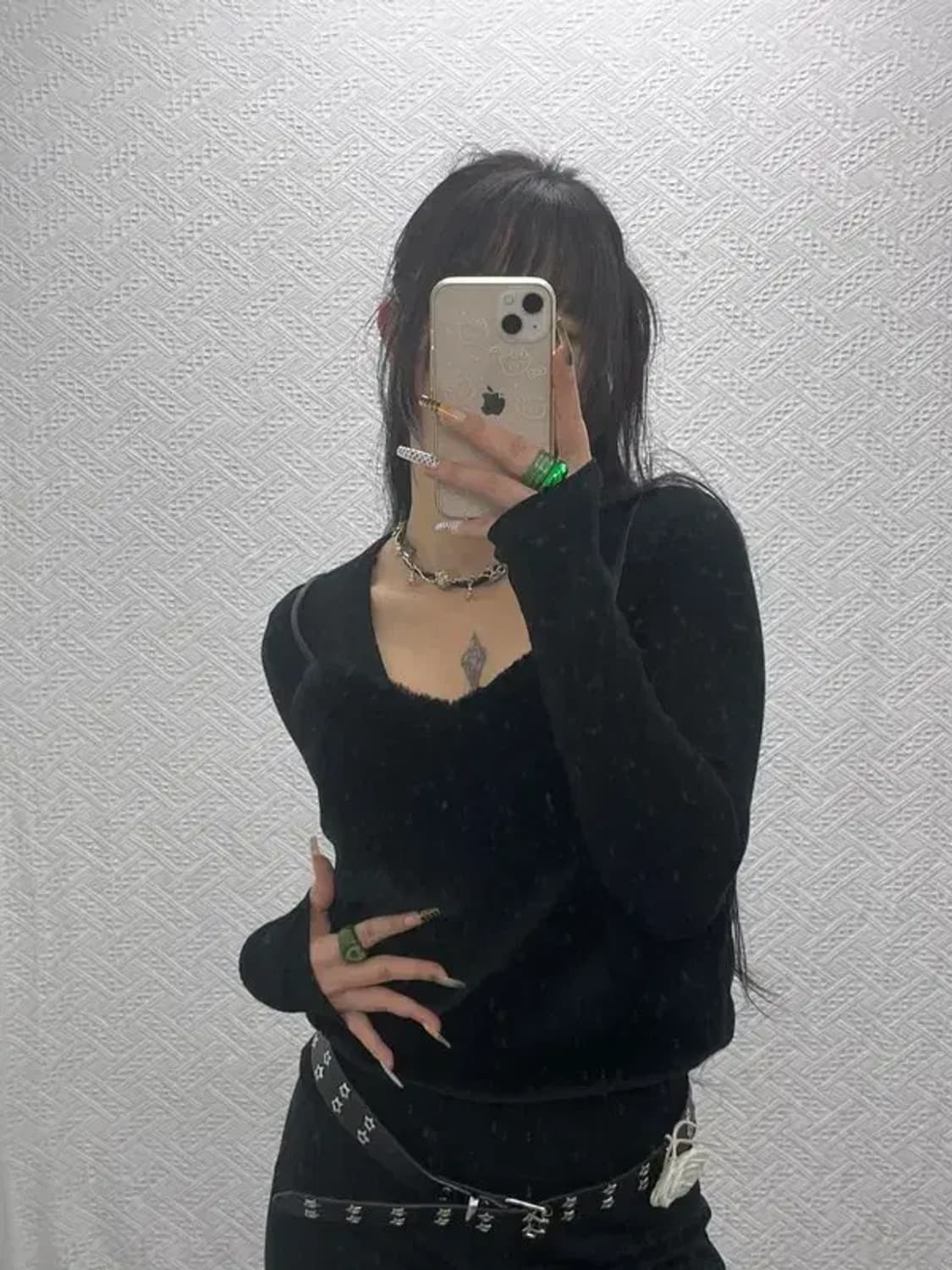 오아이오아이 러블리힙 핀터감성 퍼 뷔스티에 F C08078 상품이미지1