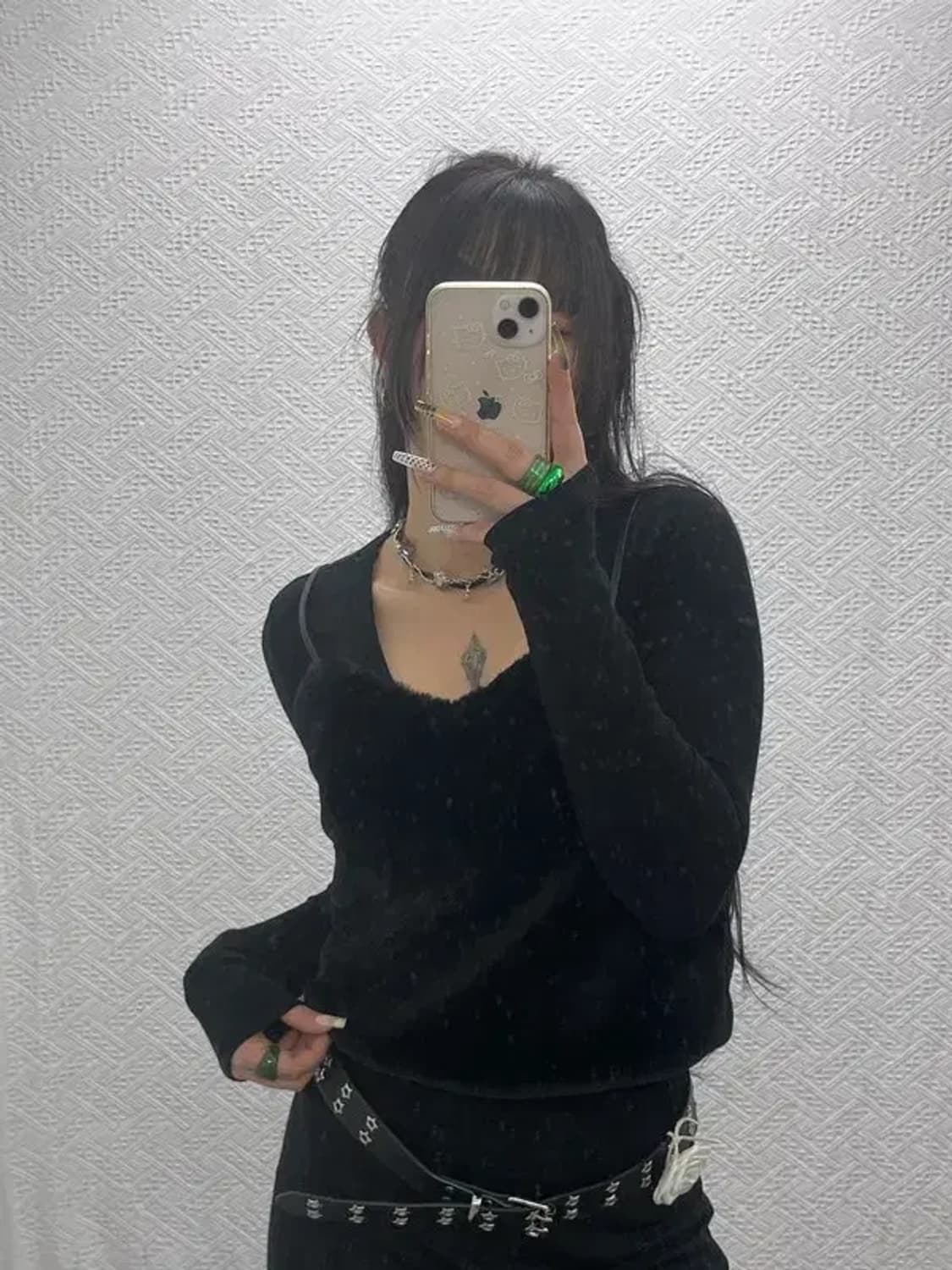 오아이오아이 러블리힙 핀터감성 퍼 뷔스티에 F C08078 상품이미지2