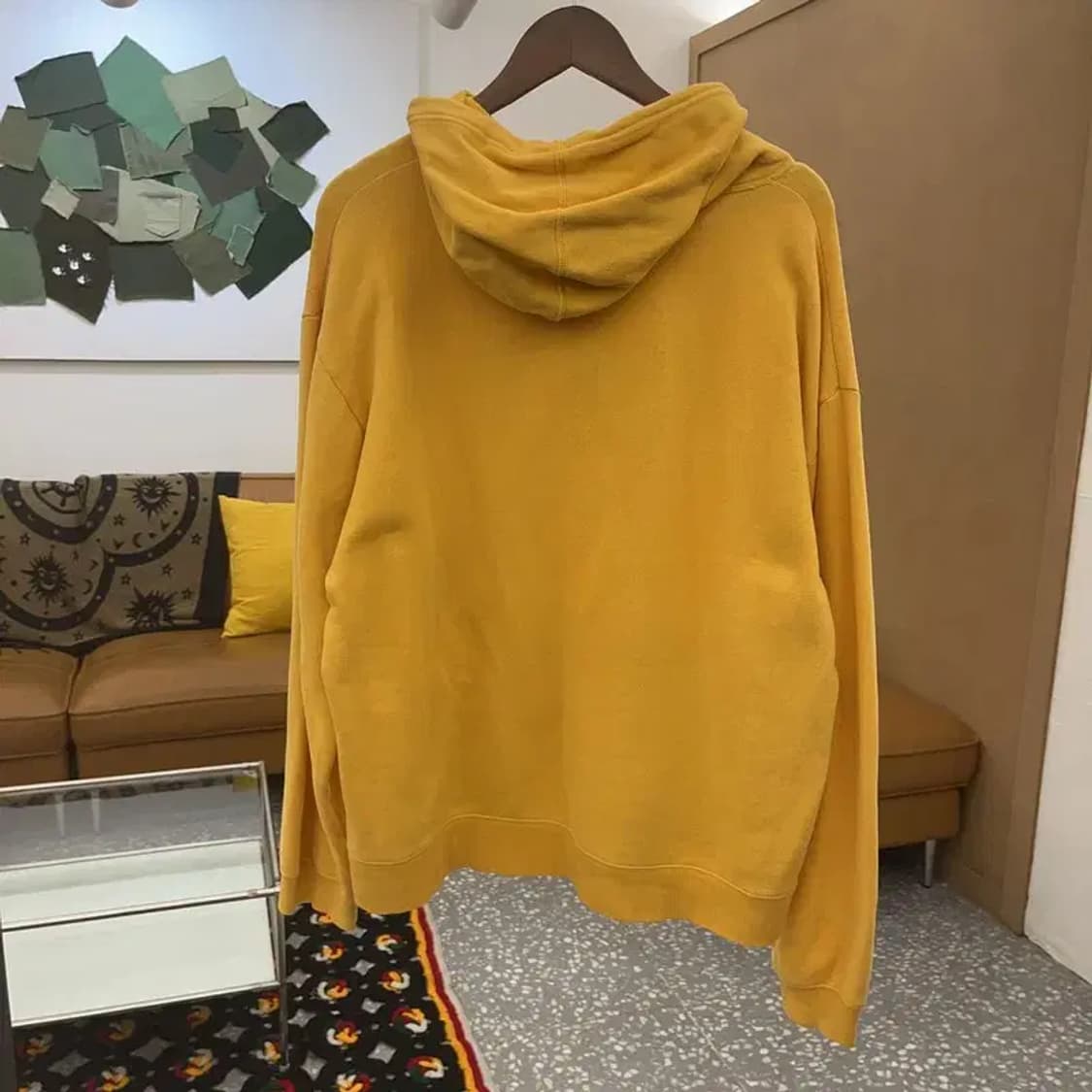 갭 빈티지 레트로 Y2K 옐로우 약기모 후드티 M C08093 상품이미지4