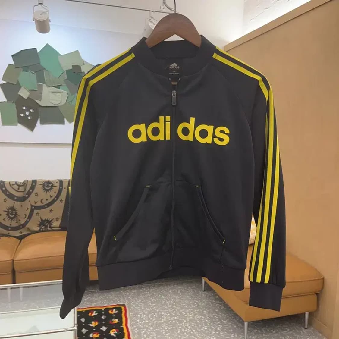 아디다스 Y2K 레트로 스펠아웃 빅로고 집업 져지 90 C08101 상품이미지3