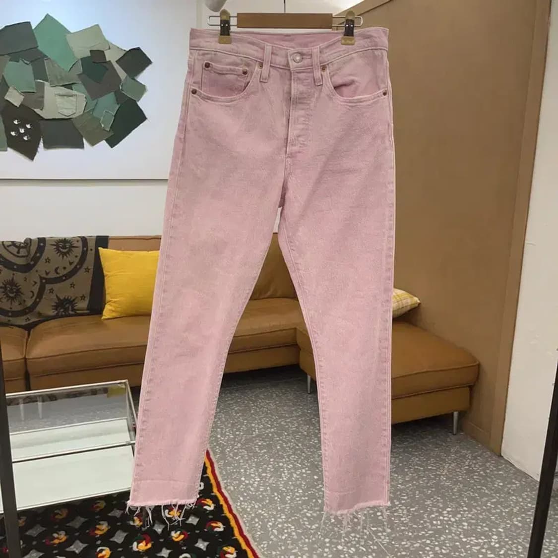 리바이스 501 화이트탭 딸기우유 데님 청바지 28인치 C08113 상품이미지3