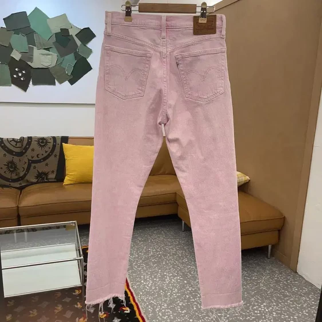 리바이스 501 화이트탭 딸기우유 데님 청바지 28인치 C08113 상품이미지4