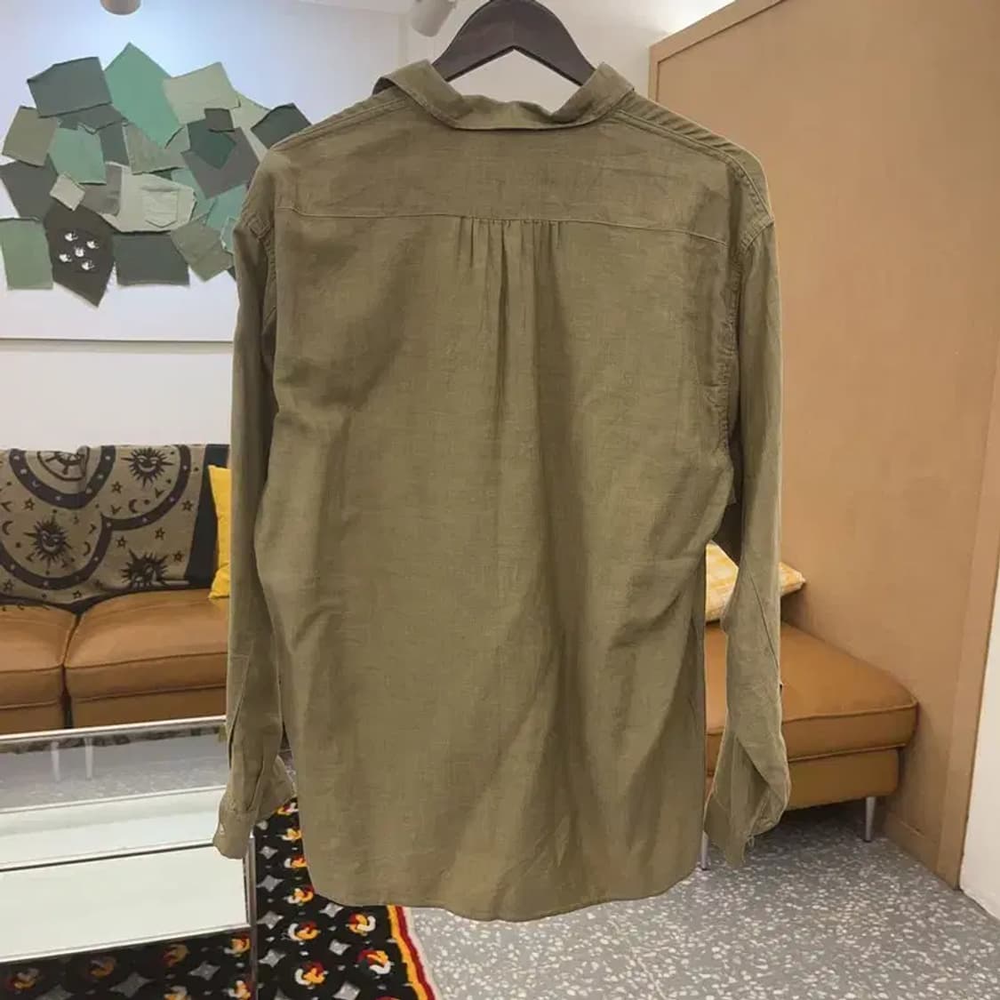 스톤아일랜드 빈티지 컨트리 딥카키 셔츠 M C08086 상품이미지4