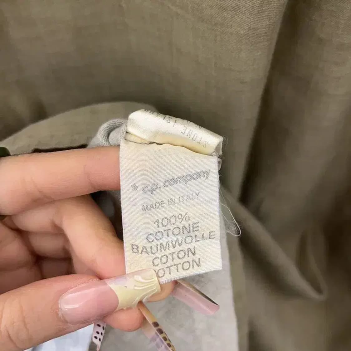 스톤아일랜드 빈티지 컨트리 딥카키 셔츠 M C08086 상품이미지6