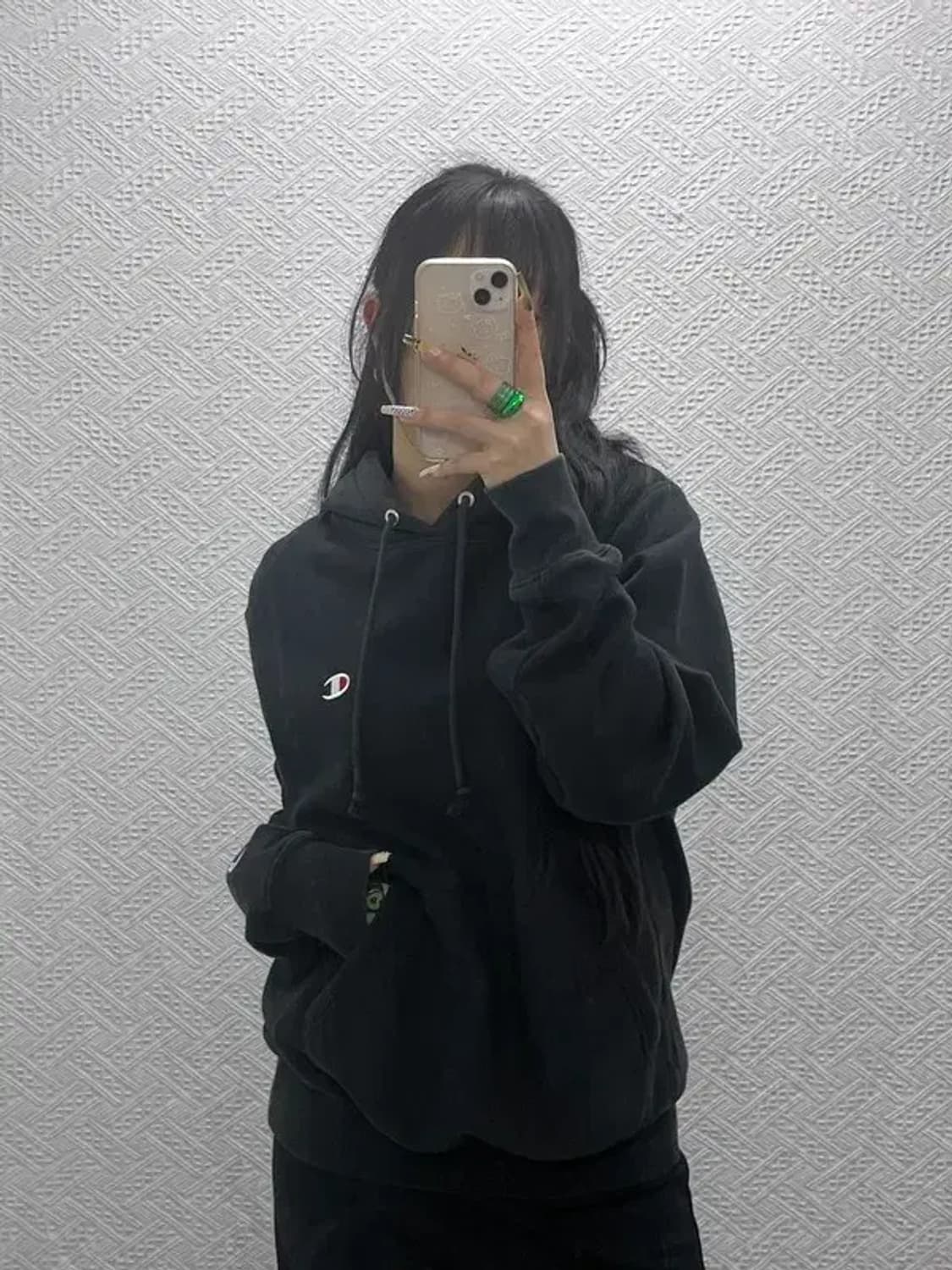 챔피온 빈티지 리버스위브 캐주얼 약기모 후드티 M C08094 상품이미지1