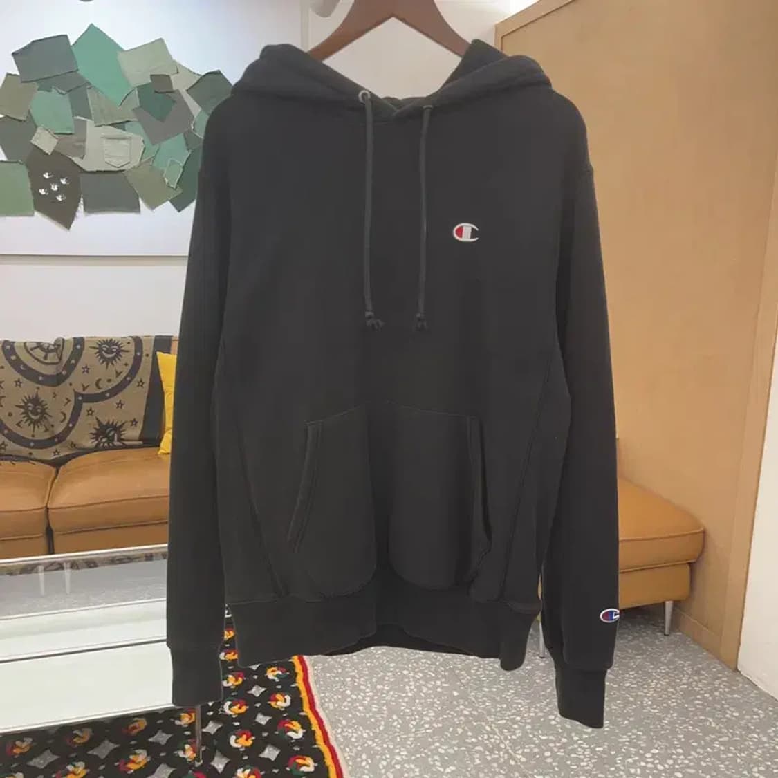 챔피온 빈티지 리버스위브 캐주얼 약기모 후드티 M C08094 상품이미지3