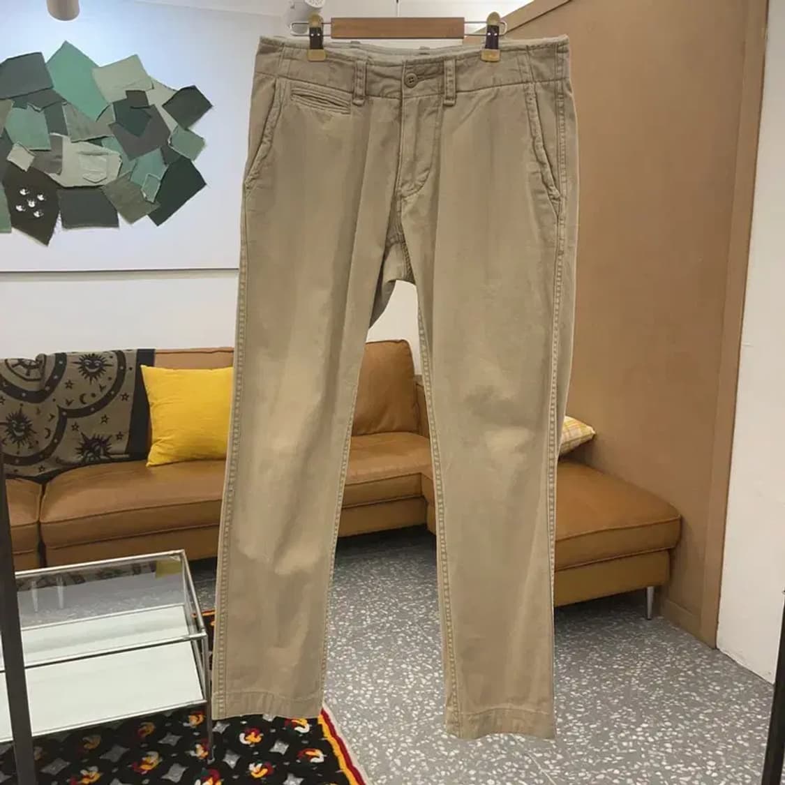 폴로 랄프로렌 빈티지 레트로 오트밀 코튼팬츠 28인치 C08112 상품이미지3