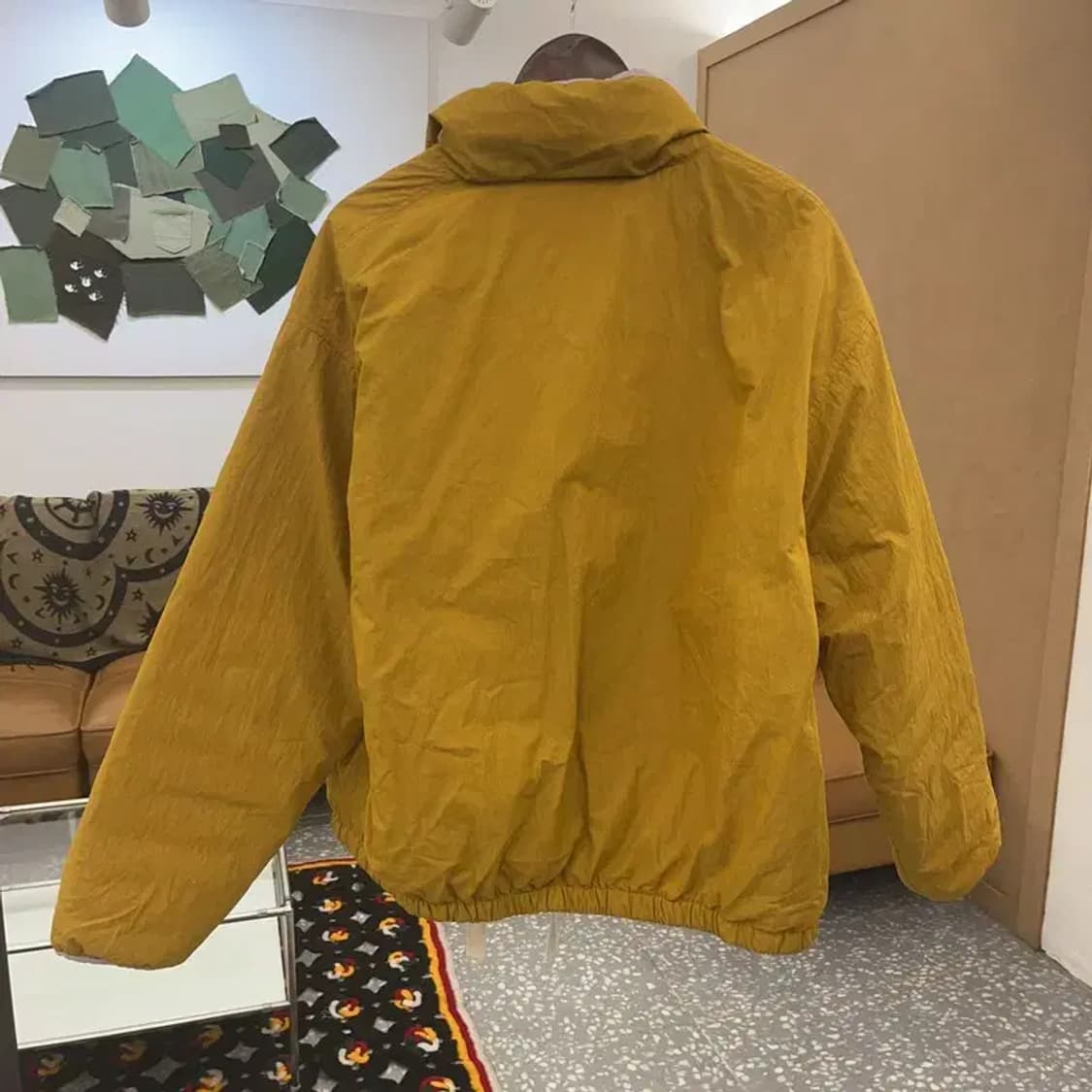 더 일마 빈티지 레트로 옐로우 덕다운 패딩 아노락 110 C08081 상품이미지4