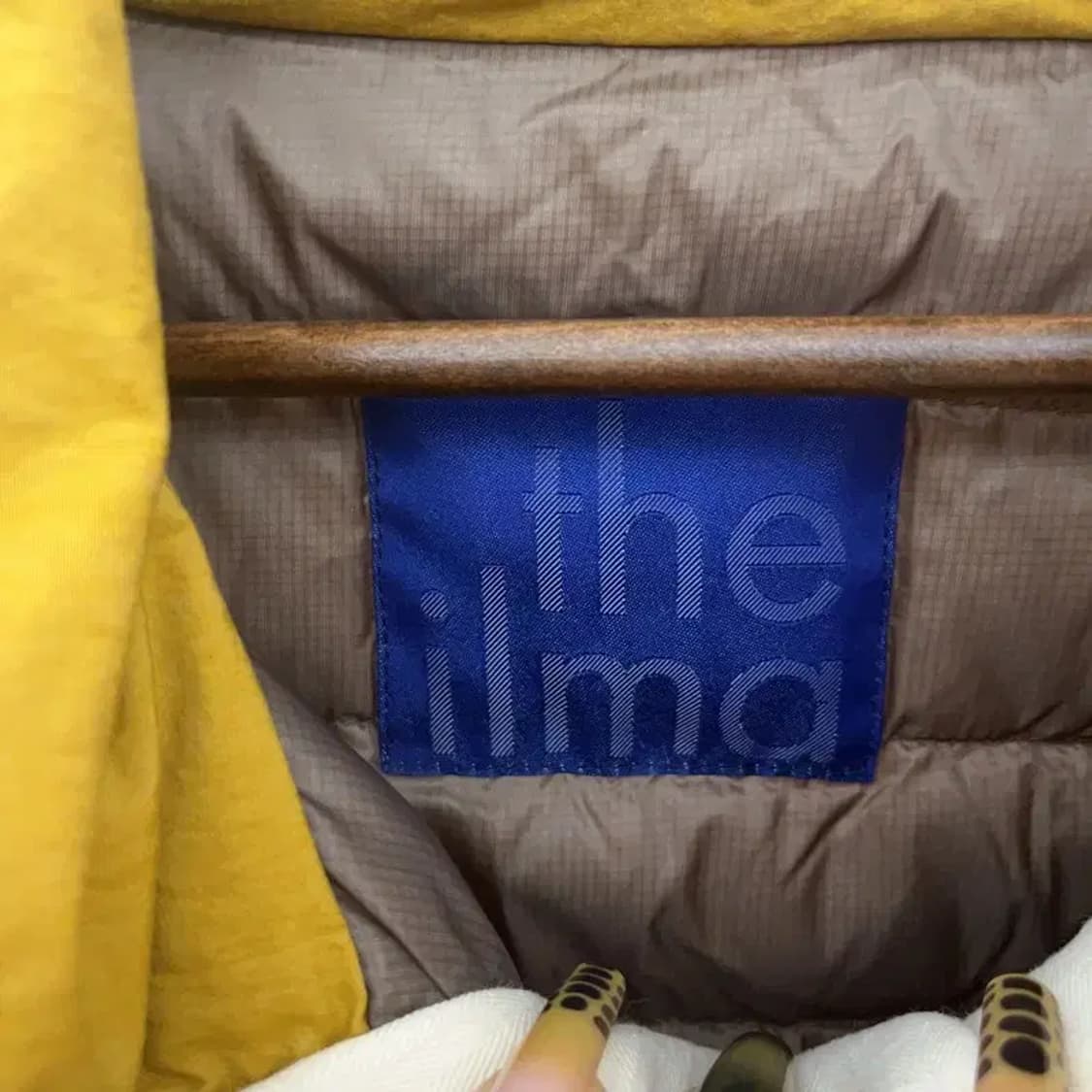 더 일마 빈티지 레트로 옐로우 덕다운 패딩 아노락 110 C08081 상품이미지5