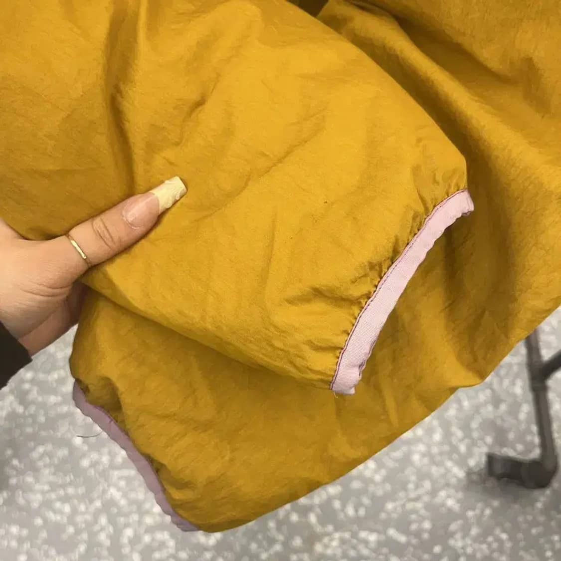 더 일마 빈티지 레트로 옐로우 덕다운 패딩 아노락 110 C08081 상품이미지7