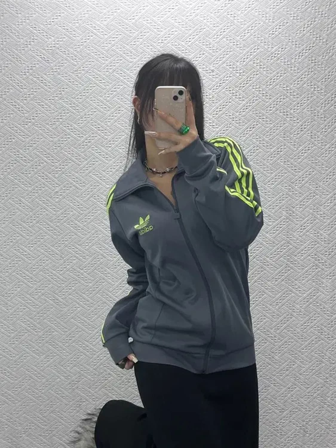 아디다스 Y2K 유로파 네온삼선 져지 집업 100 C08104 상품이미지1