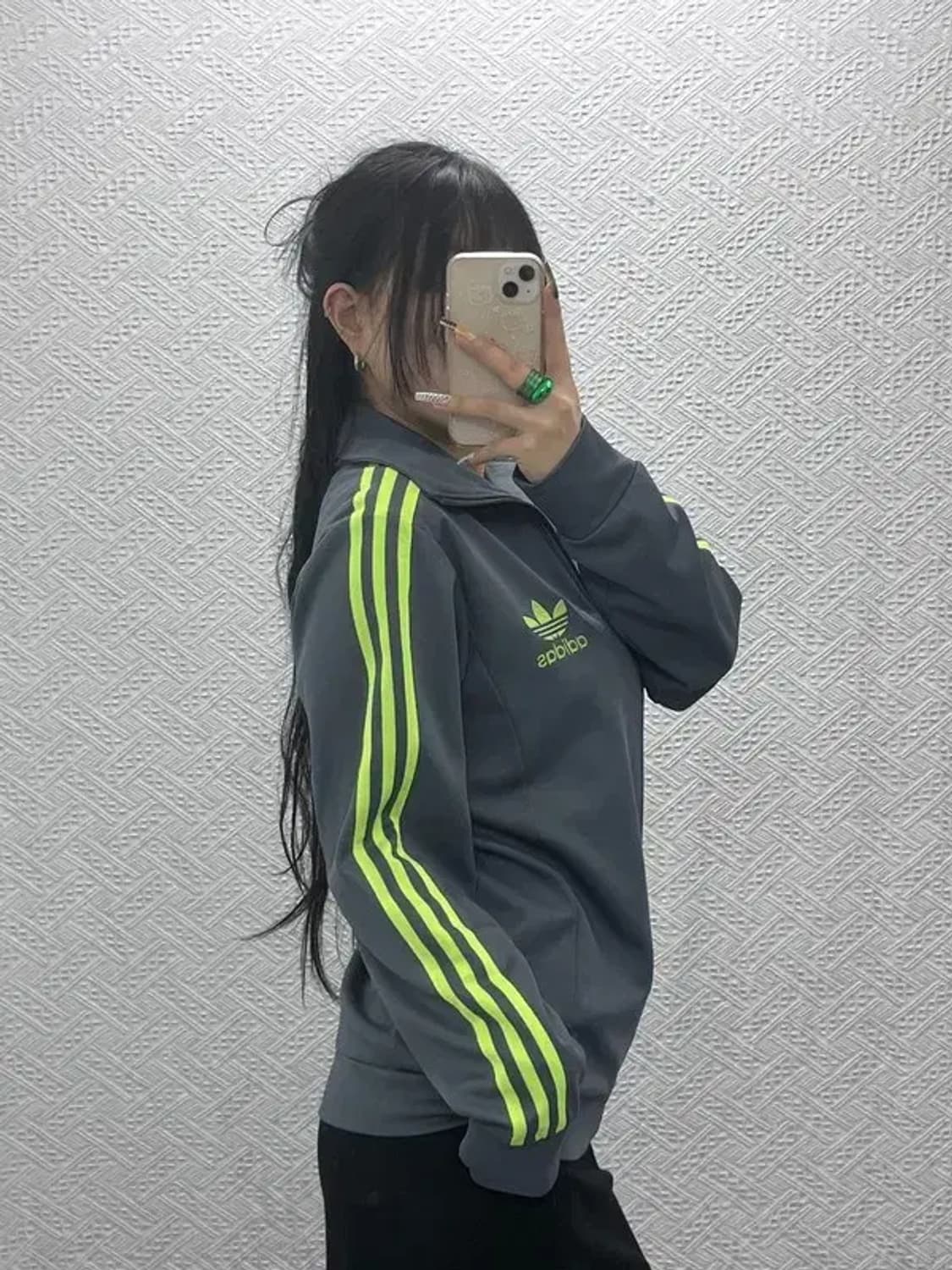 아디다스 Y2K 유로파 네온삼선 져지 집업 100 C08104 상품이미지2