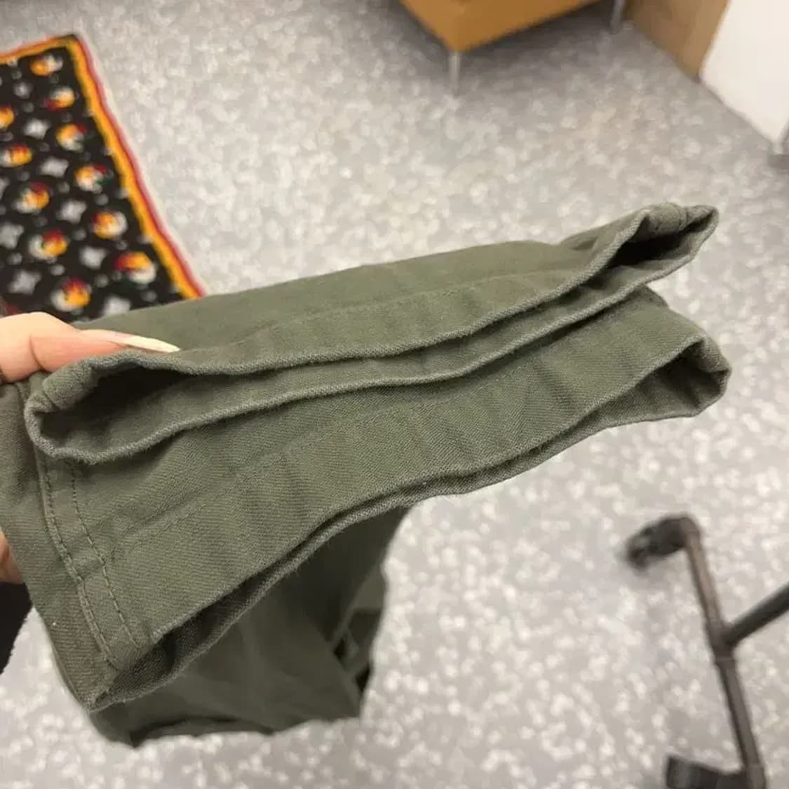 무신사스탠다드 캐주얼 비조 말차 딥카키 코튼팬츠 32인치 C08115 상품이미지6