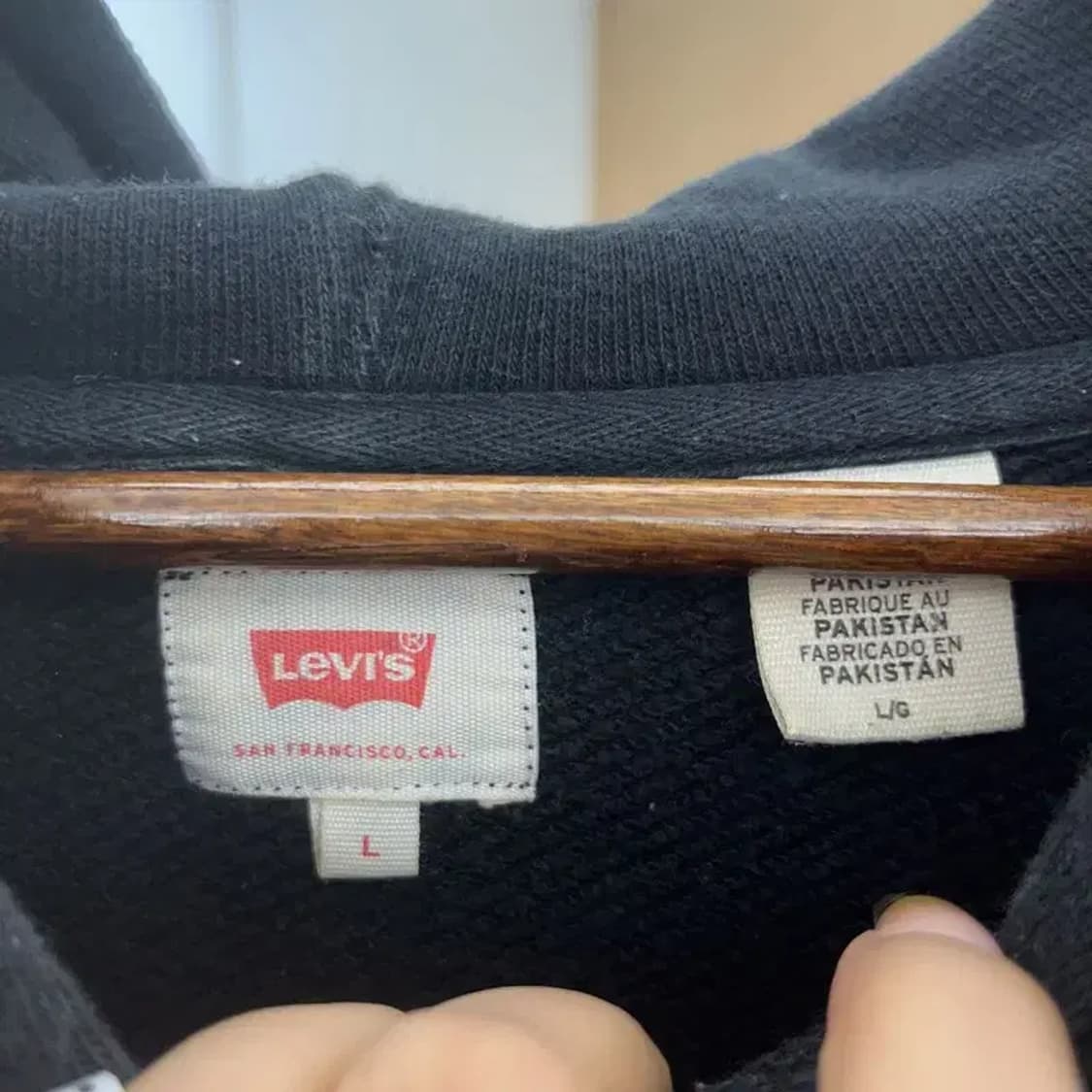 리바이스 캐주얼 레트로 빅로고 약기모 후드티 L C08096 상품이미지5