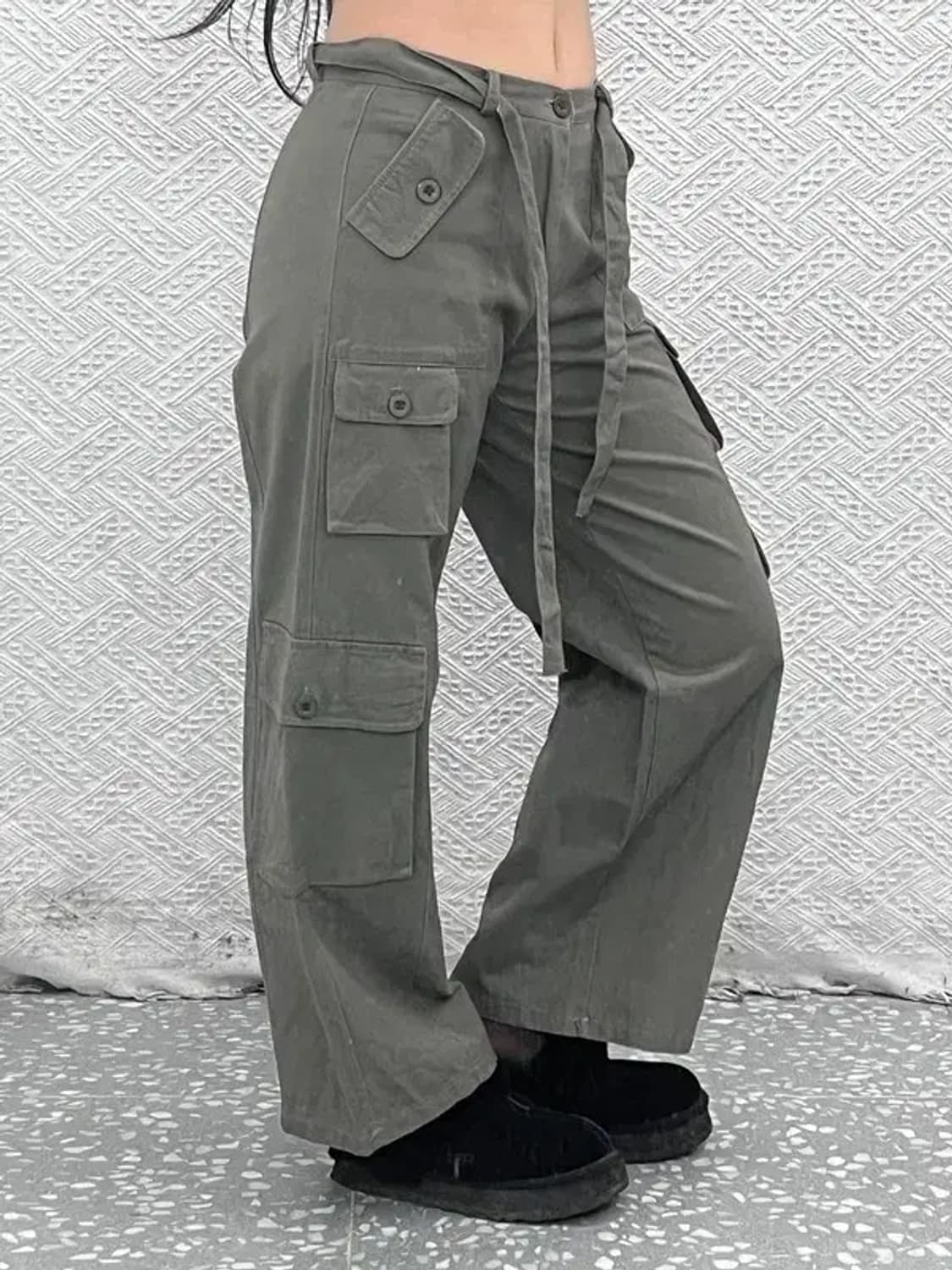 울트라패션 빈티지 벨티드 멀티포켓 카고팬츠 28인치 C08116 상품이미지1