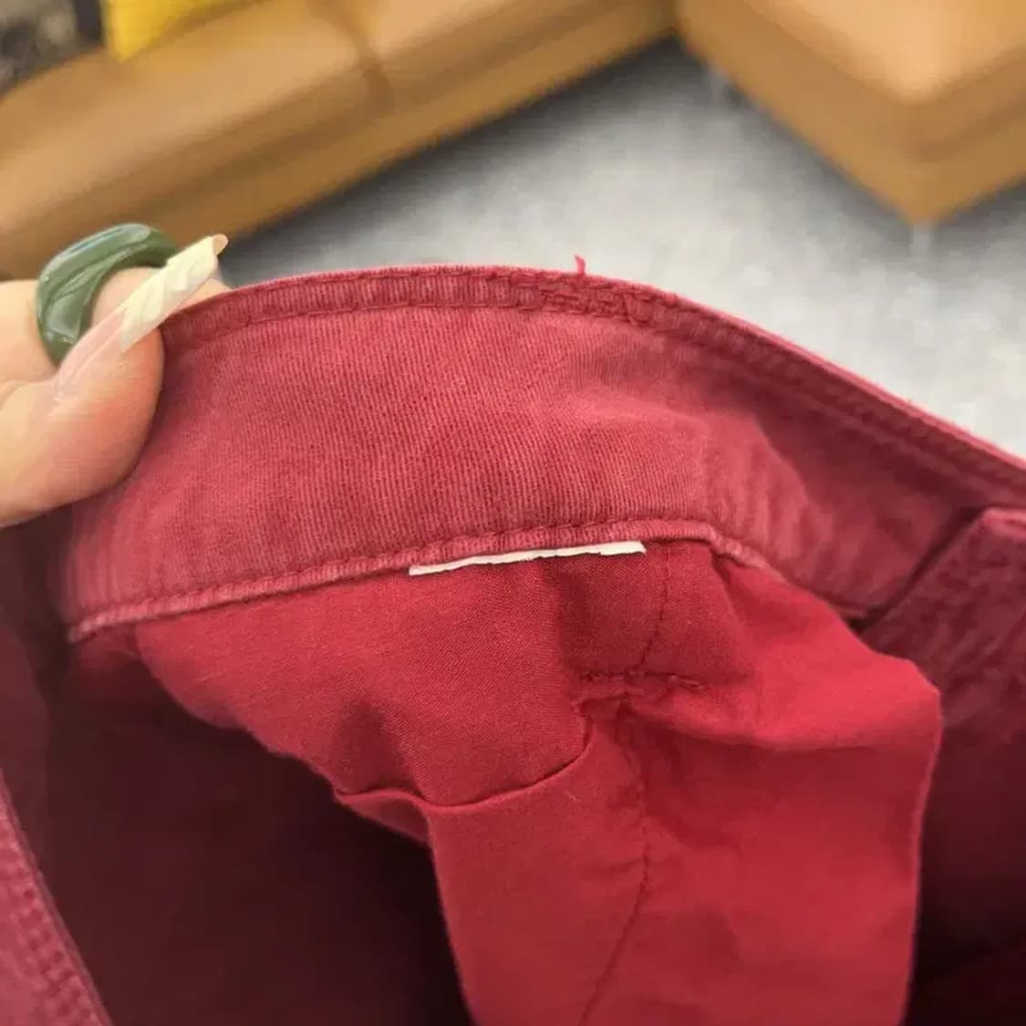 푸부 빈티지 레트로 버건디 와인 카고팬츠 35인치 C08117 상품이미지6
