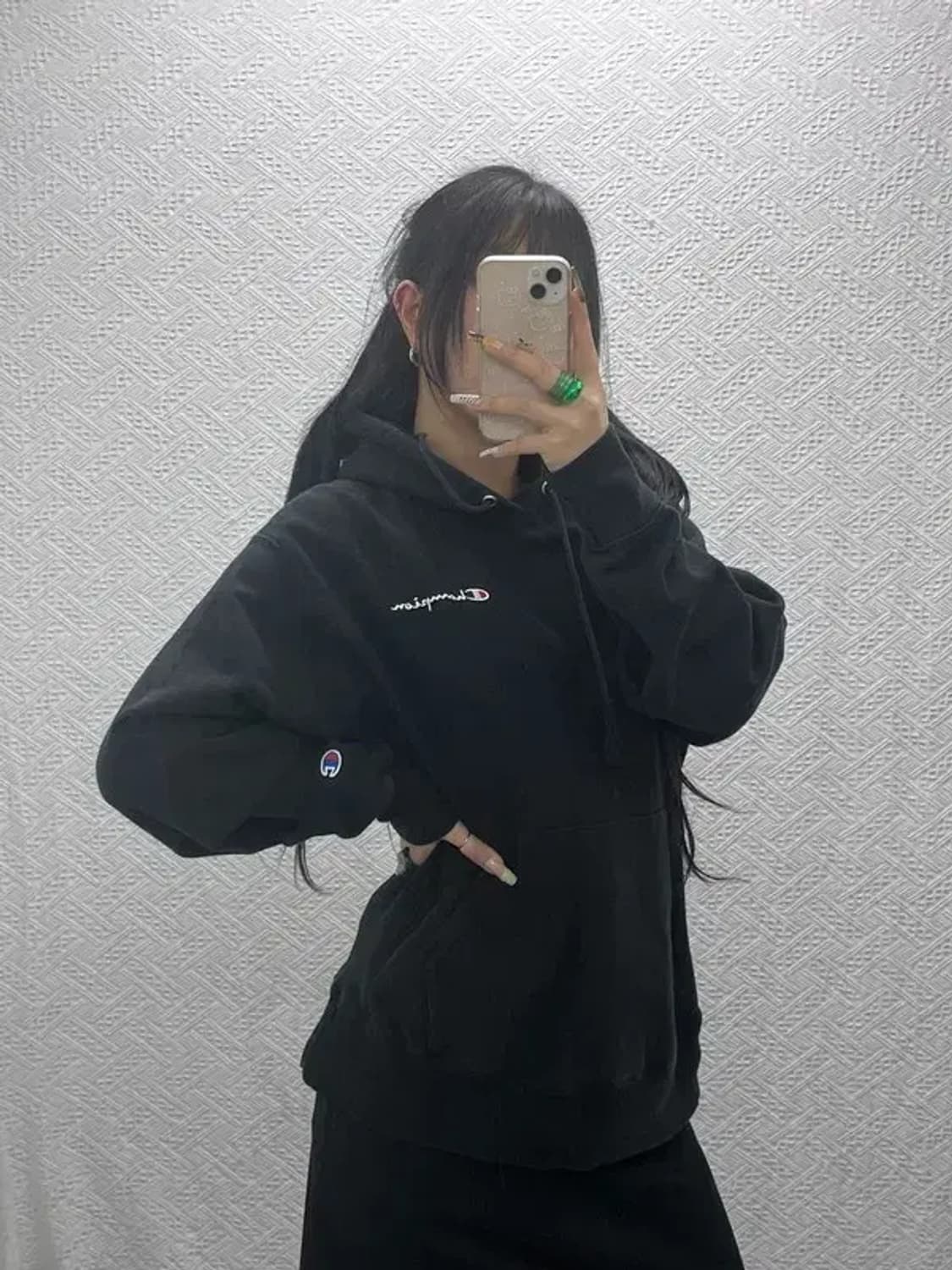 챔피온 리버스위브 올드스쿨 빈티지 기모 후드티 L C08098 상품이미지1