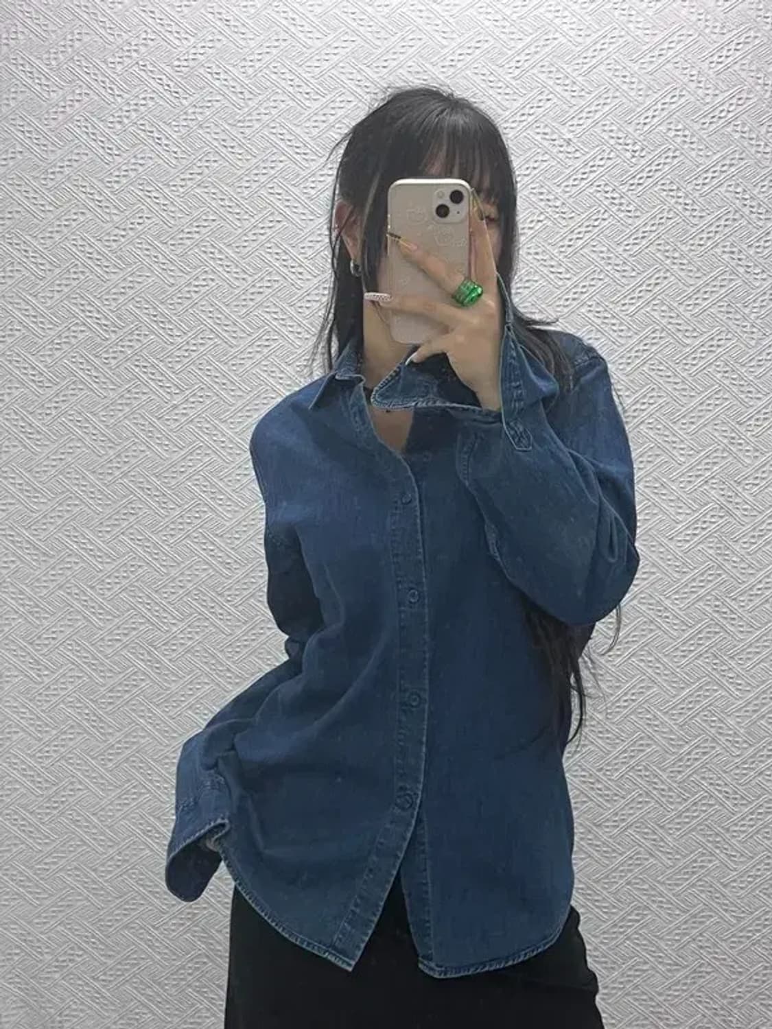 아페세 APC 올드스쿨 빈티지 캐주얼 데님 셔츠 S C08091 상품이미지1