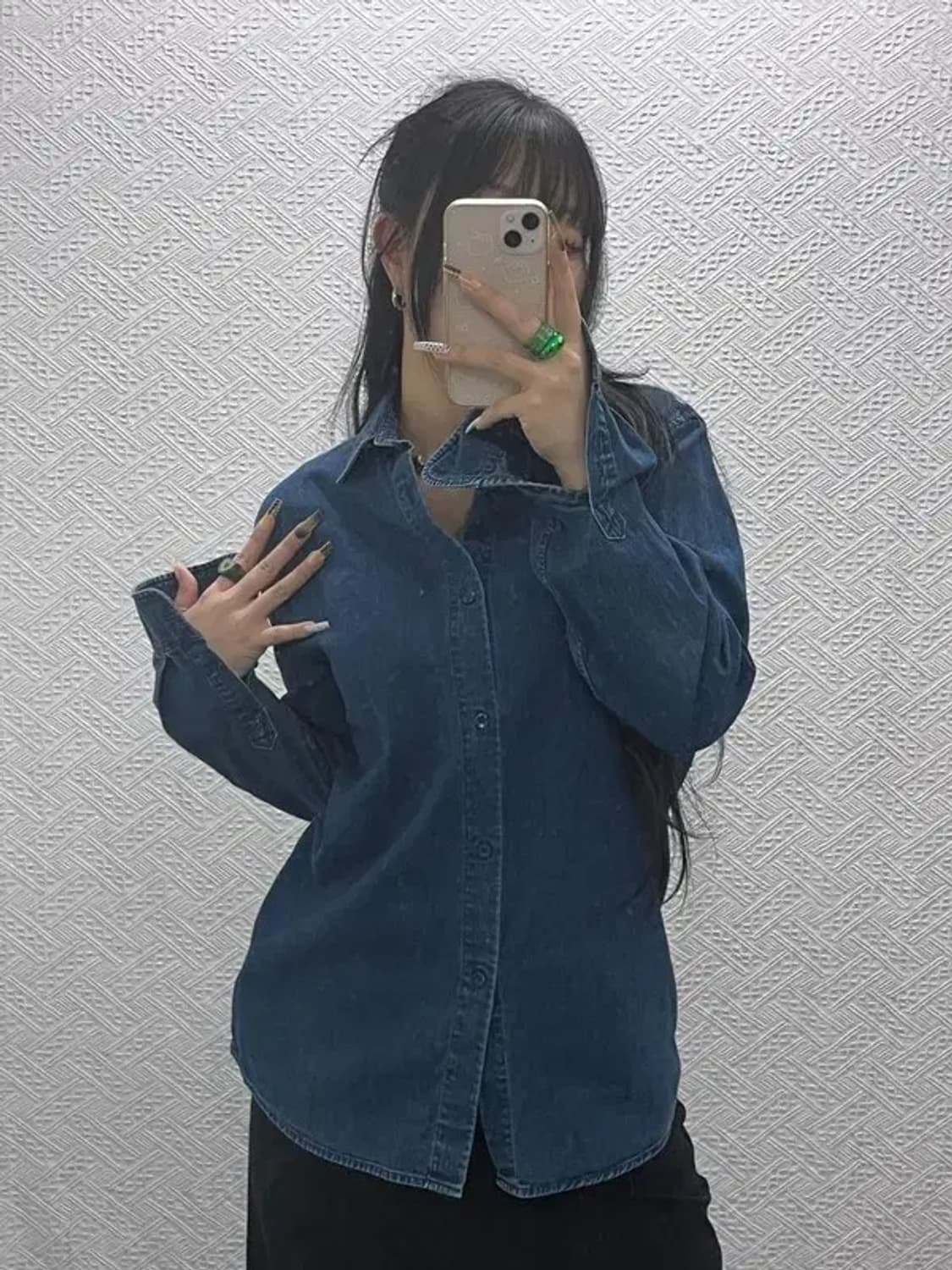 아페세 APC 올드스쿨 빈티지 캐주얼 데님 셔츠 S C08091 상품이미지2