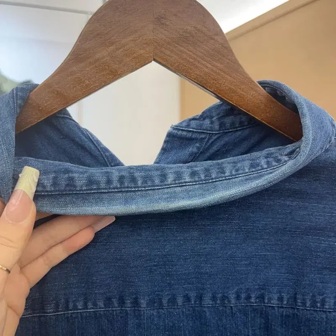 아페세 APC 올드스쿨 빈티지 캐주얼 데님 셔츠 S C08091 상품이미지7