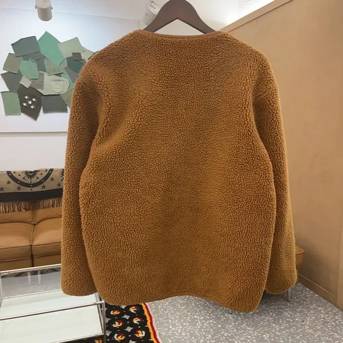 유니클로 U 빈티지 폭닥 뽀글이 후리스 자켓 M C08119 상품이미지4