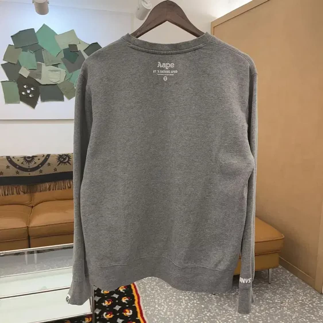 베이프 AAPE 빈티지 키치 빅로고 기모 맨투맨 L C08136 상품이미지4