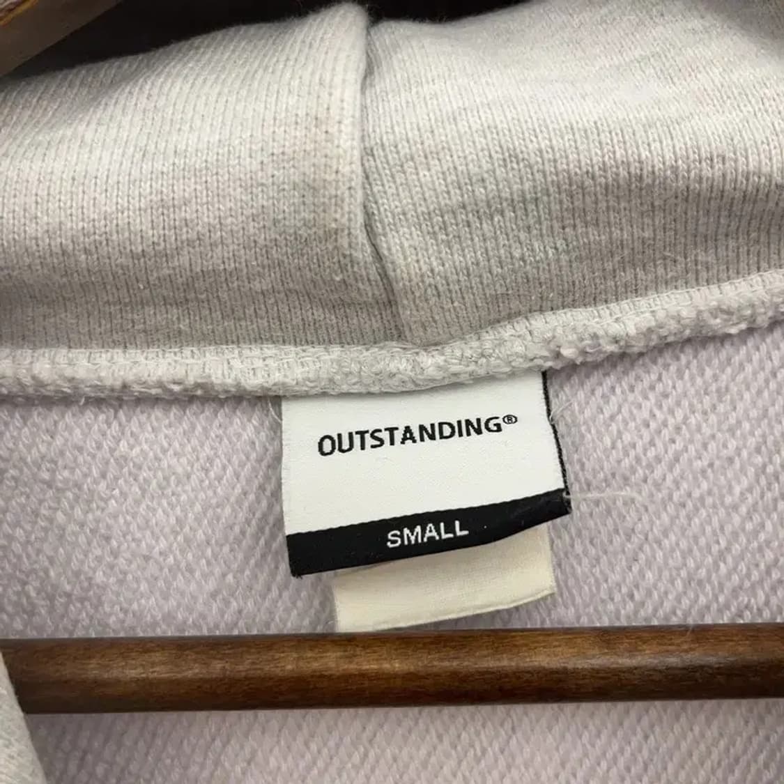 아웃스탠딩 빈티지 멜란지컬러 무지 후드티 S C08138 상품이미지5