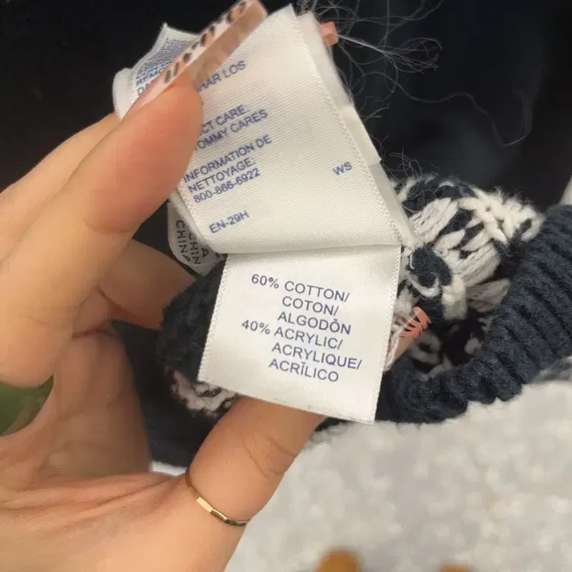 타미힐피거 여리 슬림핏 코위찬 노르딕 롱 가디건 S C08144 상품이미지6